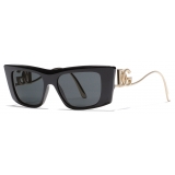Dolce & Gabbana - DG Diva Sunglasses - Black Gold Dark Grey - Dolce & Gabbana Eyewear