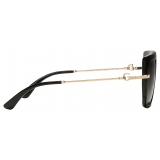 Dolce & Gabbana - Occhiale da Sole DG Flip - Nero Oro Grigio Scuro - Dolce & Gabbana Eyewear