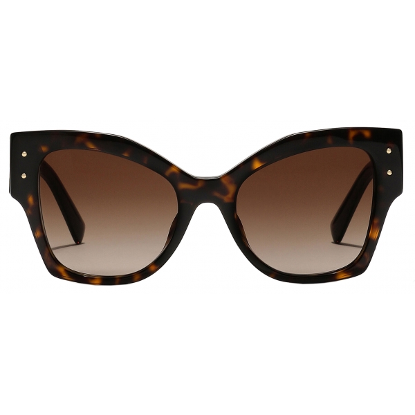Dolce & Gabbana - Occhiale da Sole DG Logo Plaque - Avana Marrone Sfumate - Dolce & Gabbana Eyewear