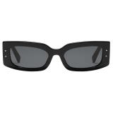 Dolce & Gabbana - Occhiale da Sole DG Plaque - Nero Grigio Scuro - Dolce & Gabbana Eyewear