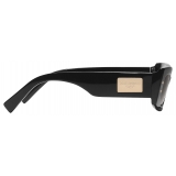Dolce & Gabbana - Occhiale da Sole DG Plaque - Nero Grigio Scuro - Dolce & Gabbana Eyewear