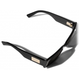 Dolce & Gabbana - Occhiale da Sole DG Plaque - Nero Grigio Scuro - Dolce & Gabbana Eyewear