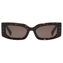 Dolce & Gabbana - Occhiale da Sole DG Plaque - Avana Marrone Scuro - Dolce & Gabbana Eyewear