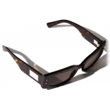 Dolce & Gabbana - Occhiale da Sole DG Plaque - Avana Marrone Scuro - Dolce & Gabbana Eyewear