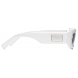 Dolce & Gabbana - DG Plaque Sunglasses - White Dark Grey - Dolce & Gabbana Eyewear