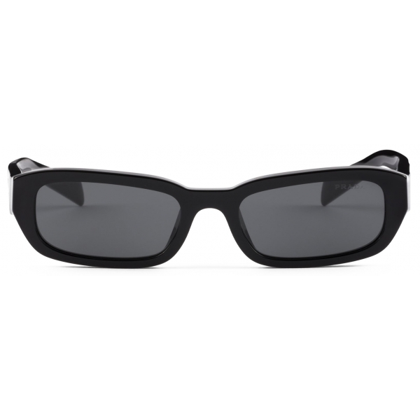 Prada - Prada Symbole - Rectangular Sunglasses - Black Slate Gray - Prada Collection - Sunglasses - Prada Eyewear