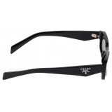 Prada - Prada Symbole - Rectangular Sunglasses - Black Slate Gray - Prada Collection - Sunglasses - Prada Eyewear