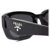 Prada - Prada Symbole Collection - Occhiali da Sole Rettangolare - Nero Ardesia - Prada Collection - Occhiali da Sole