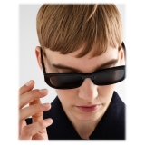 Prada - Prada Symbole - Rectangular Sunglasses - Black Slate Gray - Prada Collection - Sunglasses - Prada Eyewear