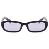 Prada - Prada Symbole - Rectangular Sunglasses - Black Slate Gray - Prada Collection - Sunglasses - Prada Eyewear