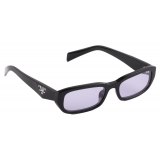 Prada - Prada Symbole - Rectangular Sunglasses - Black Slate Gray - Prada Collection - Sunglasses - Prada Eyewear
