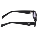 Prada - Prada Symbole - Rectangular Sunglasses - Black Slate Gray - Prada Collection - Sunglasses - Prada Eyewear