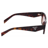 Prada - Prada Symbole - Square Sunglasses - Briarwood Tortoiseshell Powder Pink - Prada Collection - Sunglasses