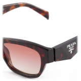 Prada - Prada Symbole - Square Sunglasses - Briarwood Tortoiseshell Powder Pink - Prada Collection - Sunglasses