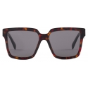 Prada - Prada Logo - Rectangular Sunglasses - Briarwood Tortoiseshell Carbon - Prada Collection - Sunglasses