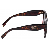 Prada - Prada Logo - Rectangular Sunglasses - Briarwood Tortoiseshell Carbon - Prada Collection - Sunglasses