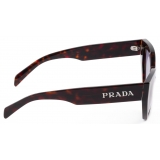 Prada - Prada Logo Collection - Occhiali da Sole Cat Eye - Tartaruga Radica Denim - Prada Collection - Occhiali