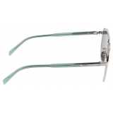 Prada - Prada Logo - Aviator Sunglasses - Silver Eden Green - Prada Collection - Sunglasses - Prada Eyewear