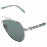 Prada - Prada Logo - Aviator Sunglasses - Silver Eden Green - Prada Collection - Sunglasses - Prada Eyewear