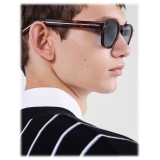 Prada - Prada Iconic Metal Plaque - Pantos Sunglasses - Tortoiseshell Turquoise - Prada Collection - Sunglasses