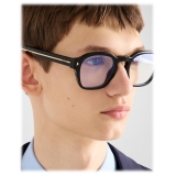Prada - Prada Iconic Metal Plaque - Pantos Sunglasses - Black - Prada Collection - Sunglasses - Prada Eyewear