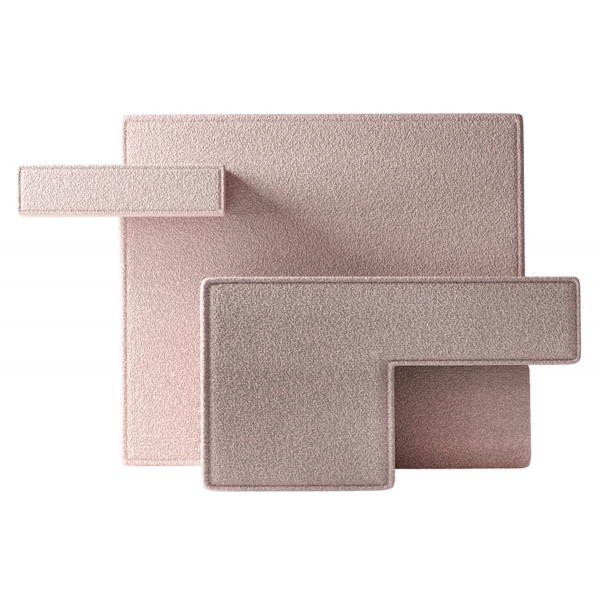 Qeeboo - Primitive Armchair Bouclé - Pink - Qeeboo Chair by Studio Nucleo - Furnishing - Home