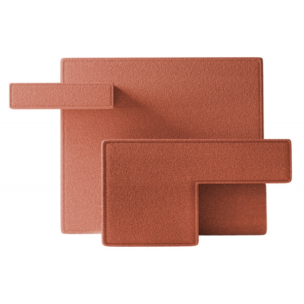 Qeeboo - Primitive Armchair Bouclé - Rosso - Sedia Qeeboo by Studio Nucleo - Arredo - Casa