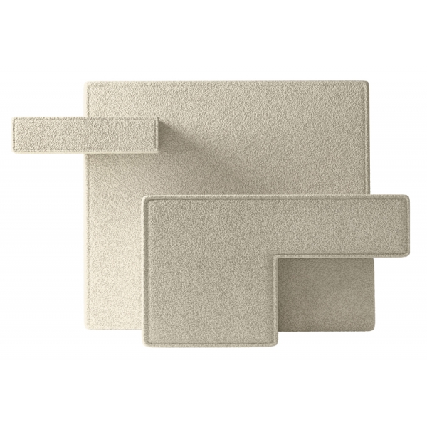 Qeeboo - Primitive Armchair Bouclé - Panna - Qeeboo Chair by Studio Nucleo - Furnishing - Home