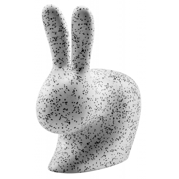 Qeeboo - Rabbit Chair Baby Dots - White/Black - Qeeboo Chair by Stefano Giovannoni - Furnishing - Home