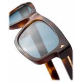 Prada - Prada Iconic Metal Plaque - Rectangular Sunglasses - Tortoiseshell Turquoise - Prada Collection - Sunglasses