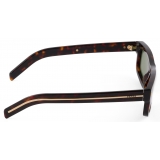 Prada - Prada Iconic Metal Plaque - Rectangular Sunglasses - Briarwood Tortoiseshell Willow Green - Prada Collection