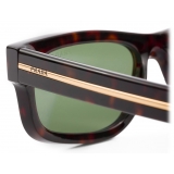 Prada - Prada Iconic Metal Plaque - Rectangular Sunglasses - Briarwood Tortoiseshell Willow Green - Prada Collection