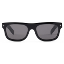 Prada - Prada Iconic Metal Plaque - Square Sunglasses - Black Slate Gray - Prada Collection - Sunglasses - Prada