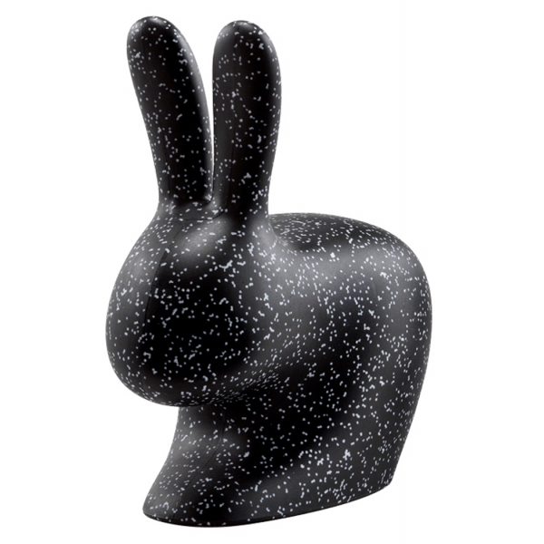 Qeeboo - Rabbit Chair Baby Dots - Black/White - Qeeboo Chair by Stefano Giovannoni - Furnishing - Home