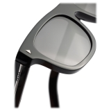 Prada - Prada Iconic Metal Plaque - Square Sunglasses - Black Slate Gray - Prada Collection - Sunglasses - Prada
