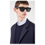 Prada - Prada Iconic Metal Plaque - Square Sunglasses - Black Slate Gray - Prada Collection - Sunglasses - Prada