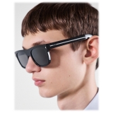 Prada - Prada Iconic Metal Plaque - Square Sunglasses - Black Slate Gray - Prada Collection - Sunglasses - Prada