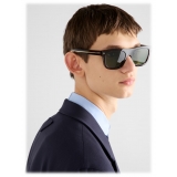 Prada - Prada Iconic Metal Plaque - Square Sunglasses - Briarwood Tortoiseshell Willow Green - Prada Collection