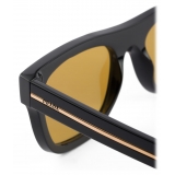 Prada - Prada Iconic Metal Plaque - Square Sunglasses - Black Honey - Prada Collection - Sunglasses - Prada Eyewear