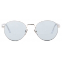 Prada - Prada Iconic Metal Plaque - Aviator Sunglasses - Silver Blue - Prada Collection - Sunglasses - Prada Eyewear