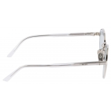 Prada - Prada Iconic Metal Plaque - Aviator Sunglasses - Silver Blue - Prada Collection - Sunglasses - Prada Eyewear