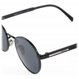 Prada - Prada Iconic Metal Plaque - Round Sunglasses - Black - Prada Collection - Sunglasses - Prada Eyewear