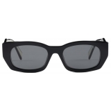 Prada - Prada Logo - Rectangular Sunglasses - Black Slate Gray - Prada Collection - Sunglasses - Prada Eyewear