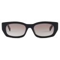 Prada - Prada Logo - Rectangular Sunglasses - Black Tortoiseshell Anthracite Gray - Prada Collection - Sunglasses