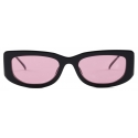 Prada - Prada Triangle Logo - Rectangular Sunglasses - Black Strawberry - Prada Collection - Sunglasses - Prada