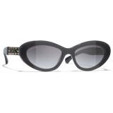 Chanel - Occhiali da Sole Cat-Eye - Grigio - Chanel Eyewear