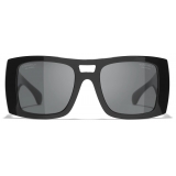 Chanel - Pilot Sunglasses - Black Polarized - Chanel Eyewear