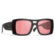 Chanel - Occhiali da Sole Pilota - Nero Rosso - Chanel Eyewear