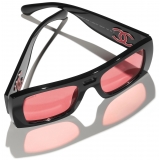 Chanel - Occhiali da Sole Pilota - Nero Rosso - Chanel Eyewear