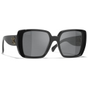 Chanel - Occhiali da Sole Quadrati - Nero Polarizzate - Chanel Eyewear